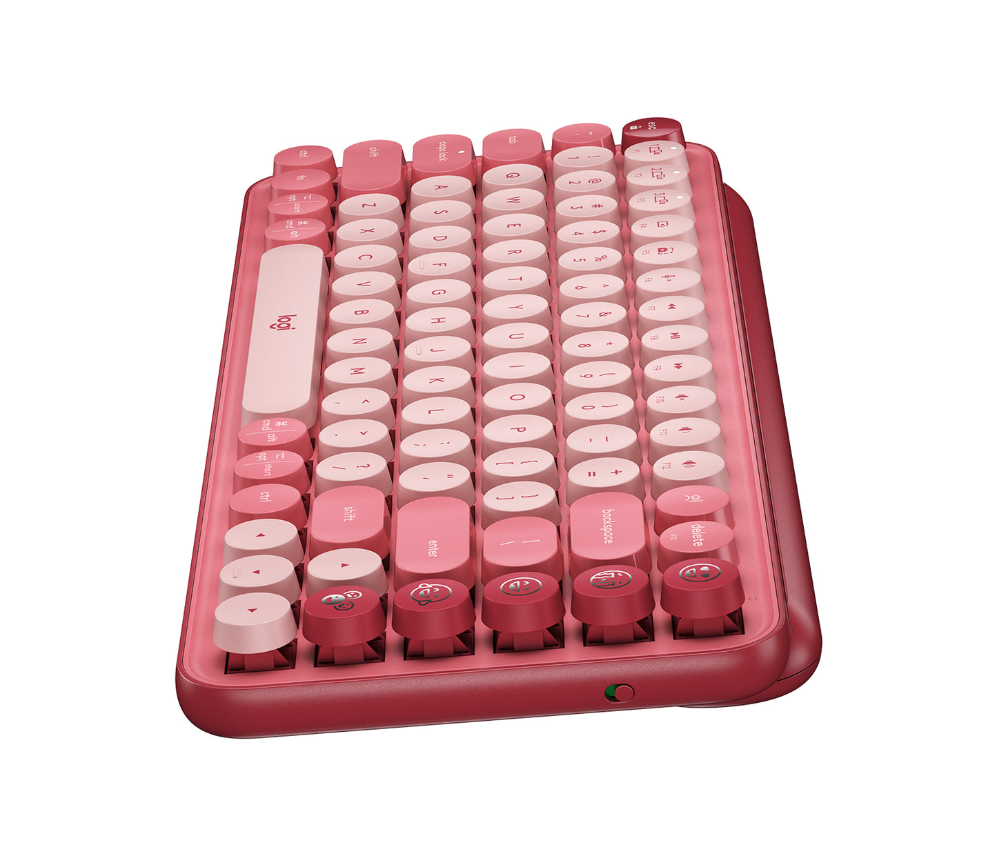 Teclado Logitech POP KEYS Inalámbrico con Función Emojis Personalizables Blast Color Amarillo-Negro