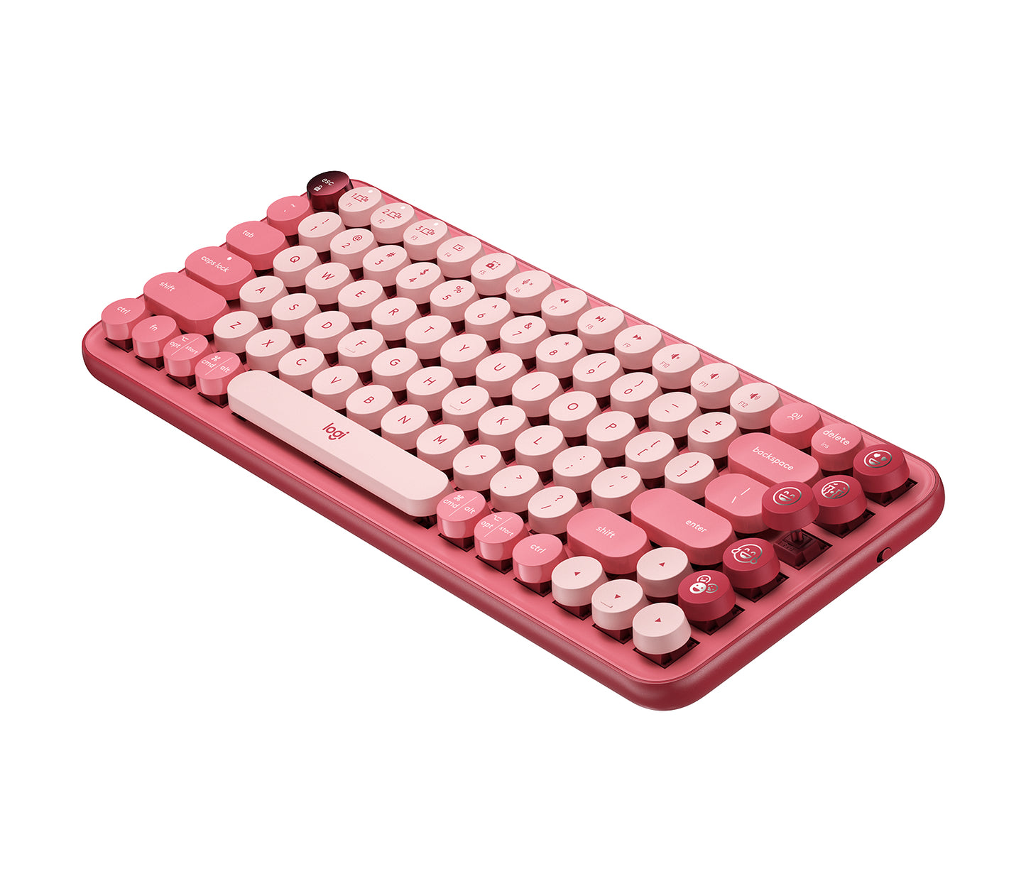 Teclado Logitech POP KEYS Inalámbrico con Función Emojis Personalizables Blast Color Amarillo-Negro