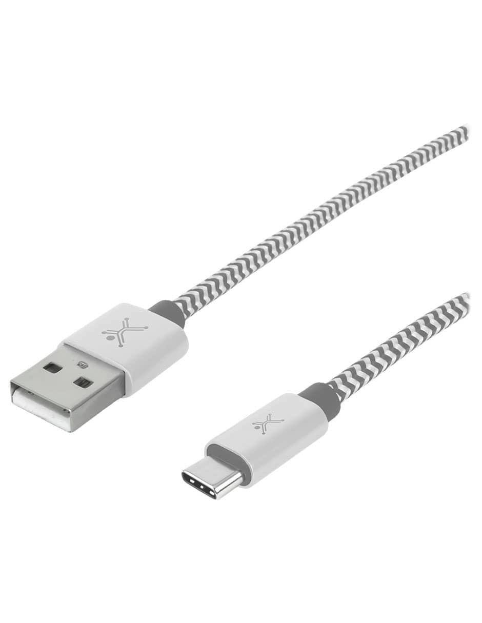Perfect Choice PC-101673 cable USB USB 2.0 1 m USB C USB A Blanco, Gris