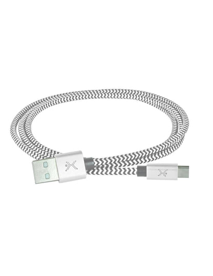 Perfect Choice PC-101673 cable USB USB 2.0 1 m USB C USB A Blanco, Gris
