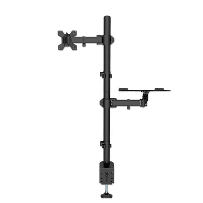 Soporte Monitor Manhattan Escritorio para 13" a 32"/Laptop 10" a 17" Hasta 8 Kg Altura Ajustable