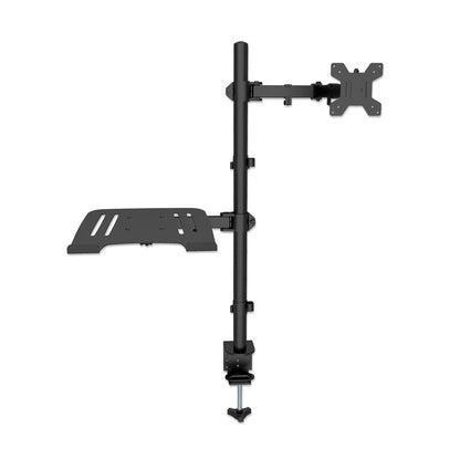 Soporte Monitor Manhattan Escritorio para 13" a 32"/Laptop 10" a 17" Hasta 8 Kg Altura Ajustable