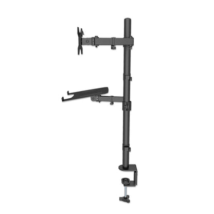 Soporte Monitor Manhattan Escritorio para 13" a 32"/Laptop 10" a 17" Hasta 8 Kg Altura Ajustable