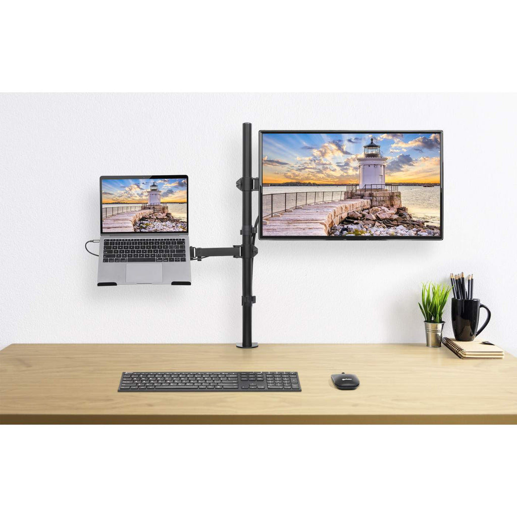 Soporte Monitor Manhattan Escritorio para 13" a 32"/Laptop 10" a 17" Hasta 8 Kg Altura Ajustable