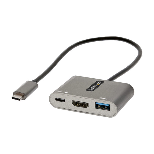 StarTech.com CDP2HDUACP2 base para laptop o replicador de puertos Alámbrico USB 3.2 Gen 1 (3.1 Gen 1) Type-C Gris