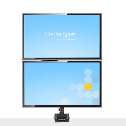 StarTech.com ARMDUALPIVOT soporte para pantalla plana 81.3 cm (32") Escritorio Negro