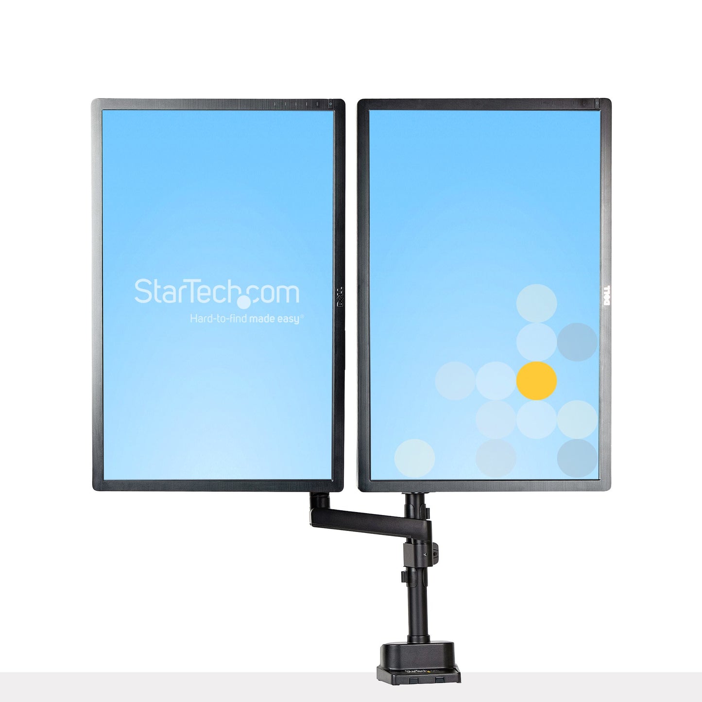 StarTech.com ARMDUALPIVOT soporte para pantalla plana 81.3 cm (32") Escritorio Negro