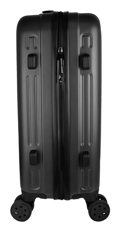 Perfect Choice PC-084792 equipaje Tranvía Caparazón duro Gris Acrilonitrilo butadieno estireno (ABS), Aluminio, Policarbonato (PC), Poliéster
