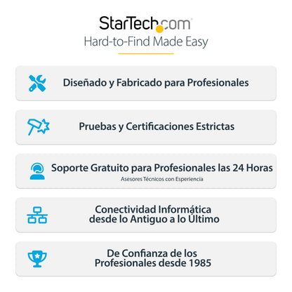StarTech.com CDP2MDPFC adaptador gráfico USB 7680 x 4320 Pixeles Negro