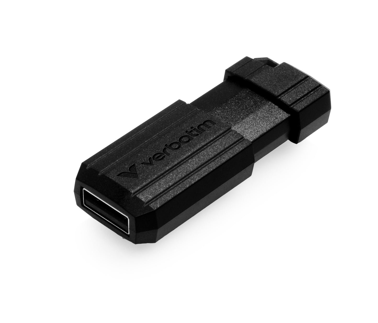 Memoria USB Verbatim PinStripe de 128 GB Color Negro