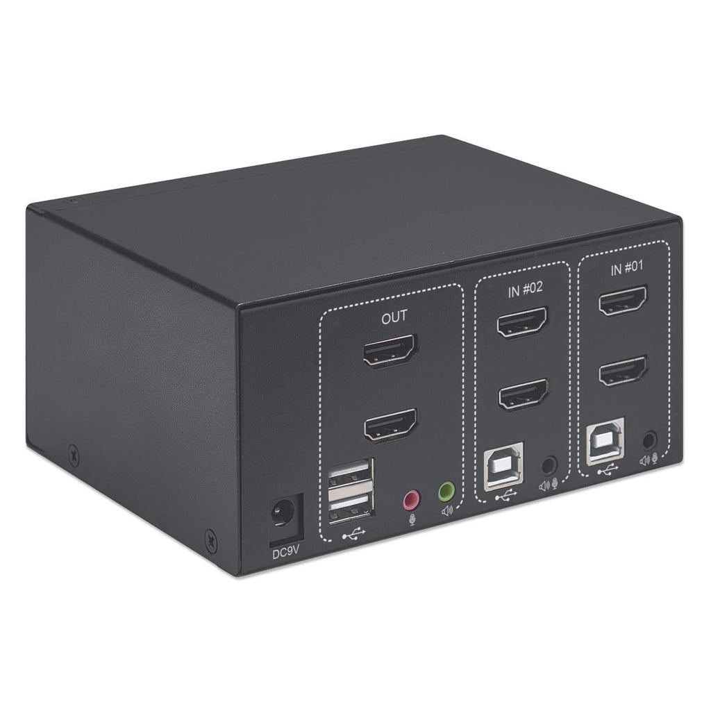 Manhattan 153522 interruptor KVM Negro