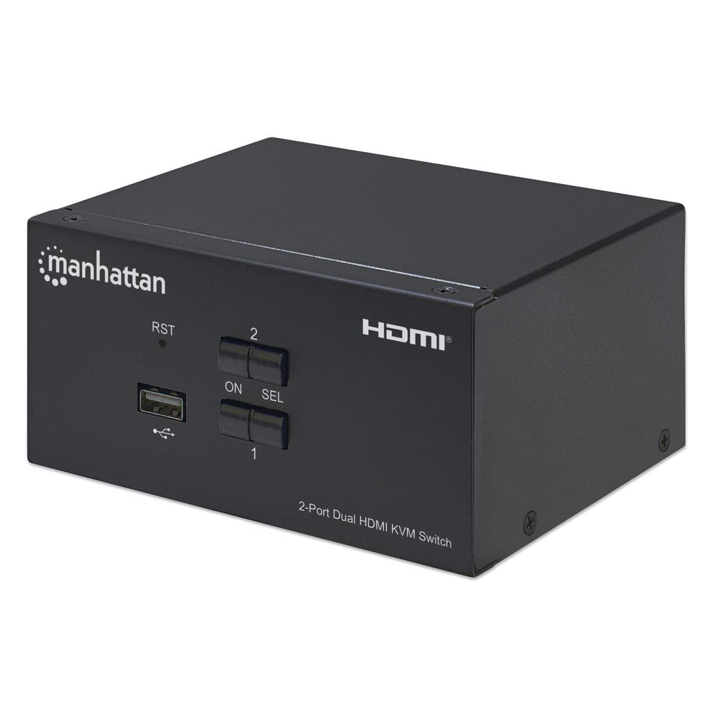 Manhattan 153522 interruptor KVM Negro