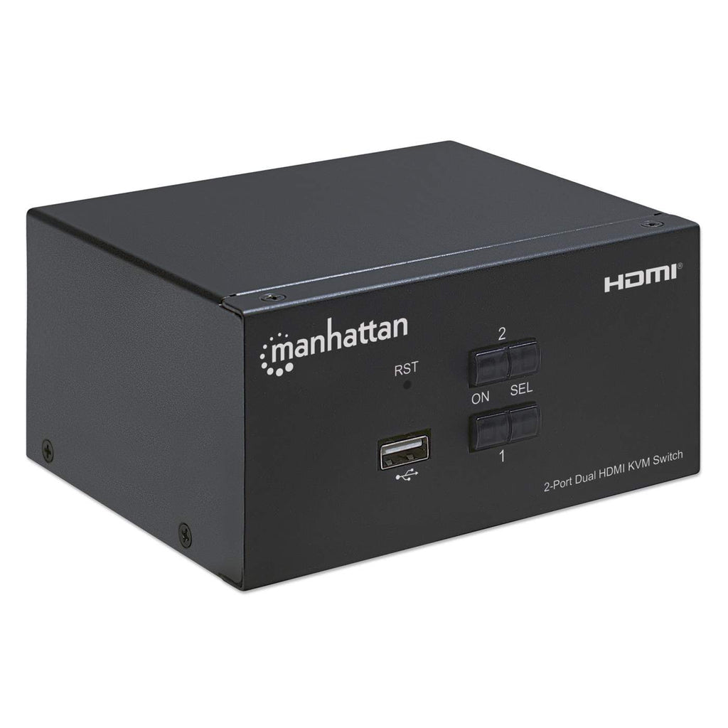 Manhattan 153522 interruptor KVM Negro