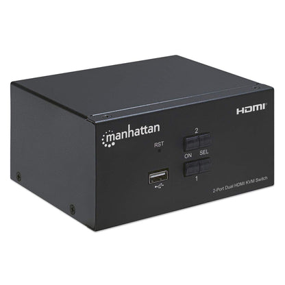 Manhattan 153522 interruptor KVM Negro