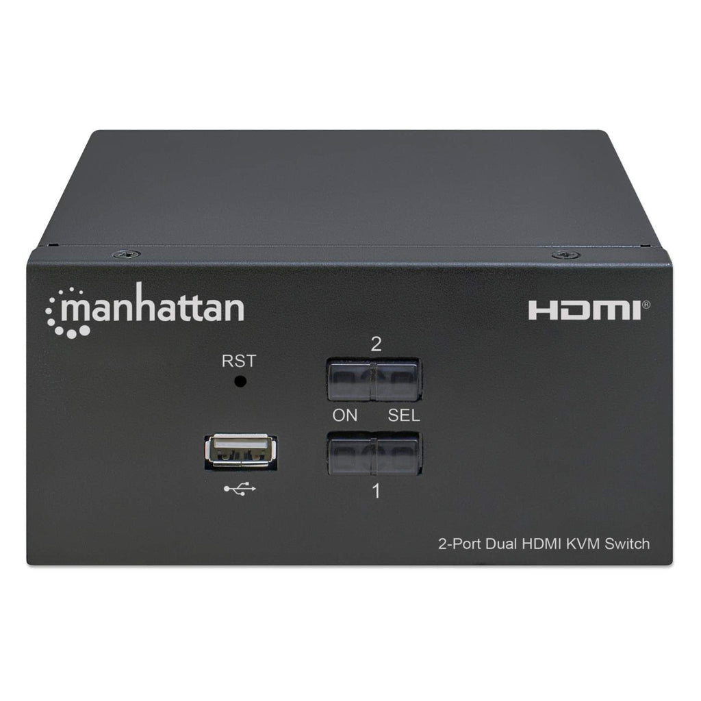 Manhattan 153522 interruptor KVM Negro