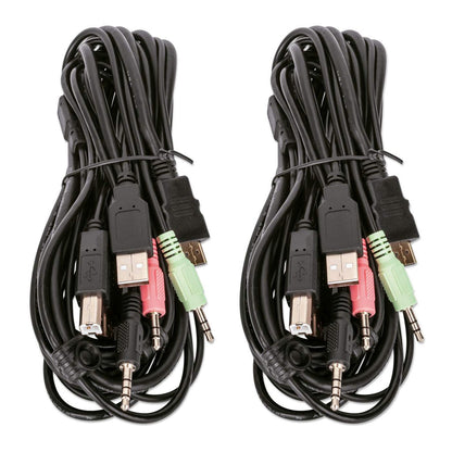 Manhattan 153522 interruptor KVM Negro