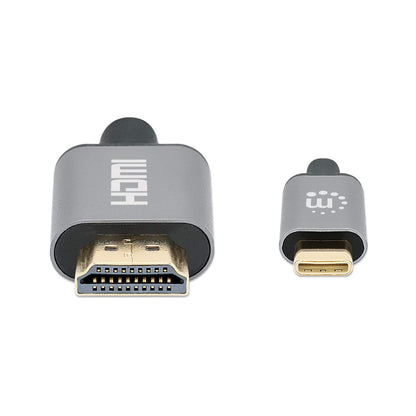 Cable Manhattan USB-C a HDMI M 1.0M 4K@60Hz Negro