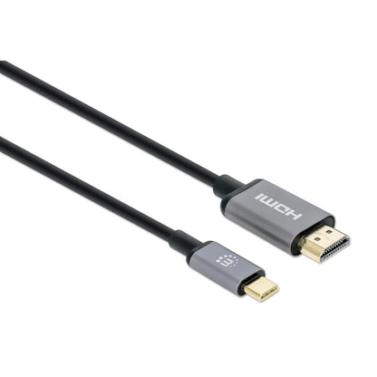 Cable Manhattan USB-C a HDMI M 1.0M 4K@60Hz Negro