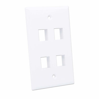 Tapa Intellinet para Caja 4 Perforaciones Color Blanco