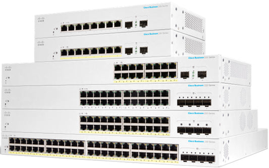 Cisco CBS220-48P-4G Gestionado L2 Gigabit Ethernet (10/100/1000) Energía sobre Ethernet (PoE) Blanco