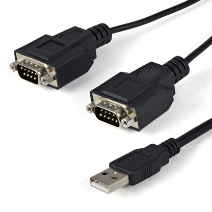 StarTech.com ICUSB2322F cable serial Negro 2.1 m USB 2.0 A 2 x DB-9
