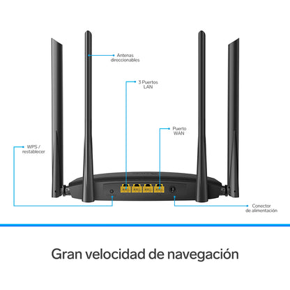 Repetidor/Router Steren 2.4/5 GHZ Alto Alcance