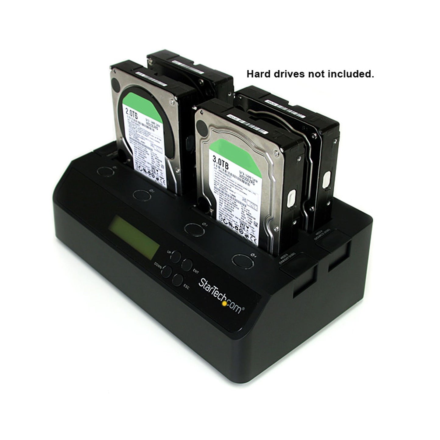 StarTech.com SATDOCK4U3RE duplicador de datos o soporte Duplicador de discos duros Negro 3 copias