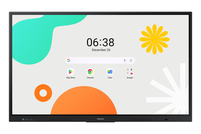 Pantalla Samsung E Board WAF 75" Interactiva 40 Multi Touch Android OS 14 UHD Resolución 3840x2160 350 Nits