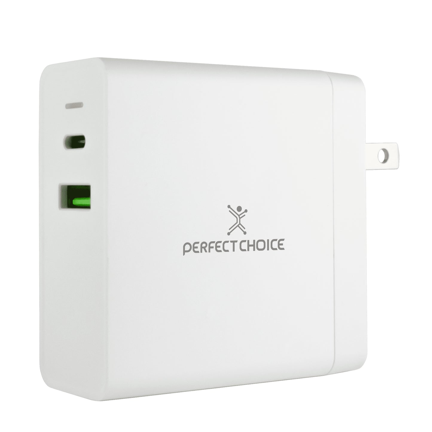 Perfect Choice PC-240396 cargador de dispositivo móvil Universal Blanco Corriente alterna Cargador inalámbrico Carga rápida Interior