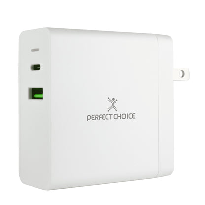 Perfect Choice PC-240396 cargador de dispositivo móvil Universal Blanco Corriente alterna Cargador inalámbrico Carga rápida Interior