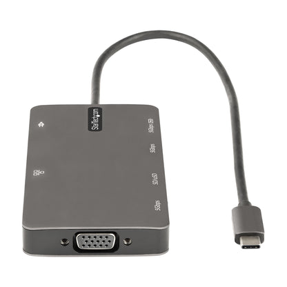 StarTech.com DKT30CHVSDPD base para laptop o replicador de puertos Alámbrico USB 3.2 Gen 1 (3.1 Gen 1) Type-C Gris
