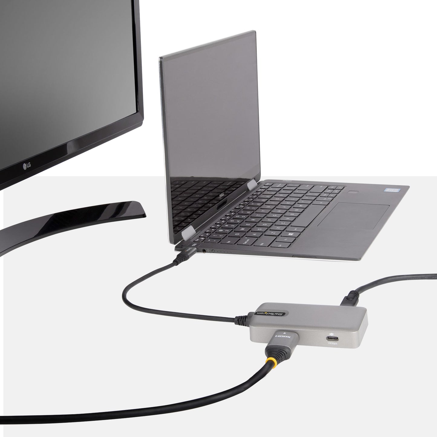 StarTech.com DKT31CHPD3 base para laptop o replicador de puertos Alámbrico USB 3.2 Gen 2 (3.1 Gen 2) Type-C Gris