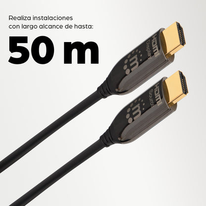 Manhattan 355445 cable HDMI 50 m HDMI Tipo A (Estándar) Negro