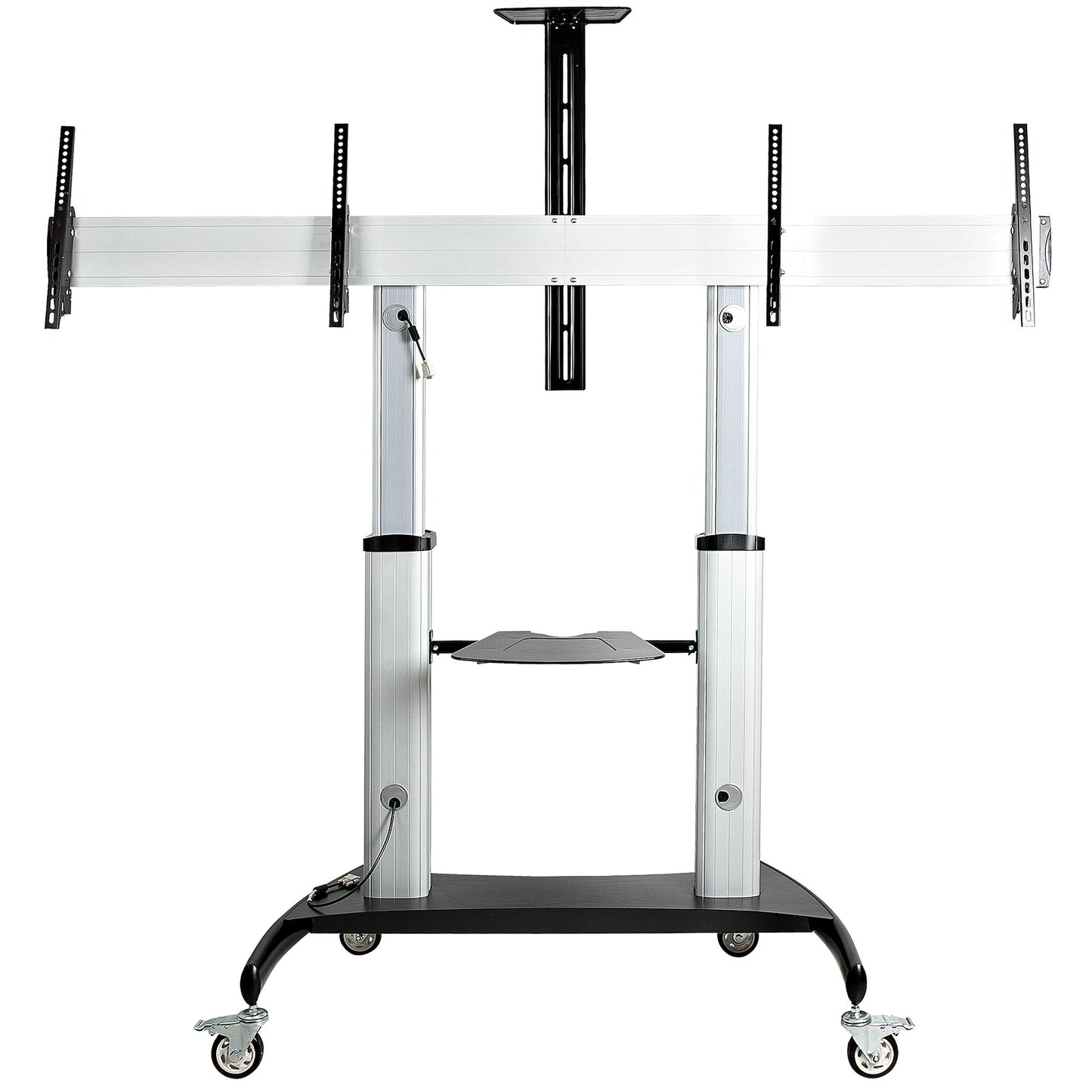 StarTech.com STNDMTVDUO soporte para TV 152.4 cm (60") Negro, Plata
