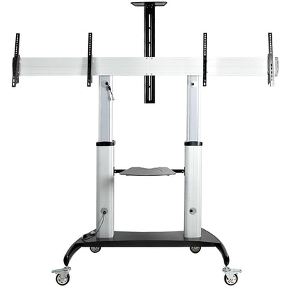 StarTech.com STNDMTVDUO soporte para TV 152.4 cm (60") Negro, Plata