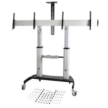 StarTech.com STNDMTVDUO soporte para TV 152.4 cm (60") Negro, Plata