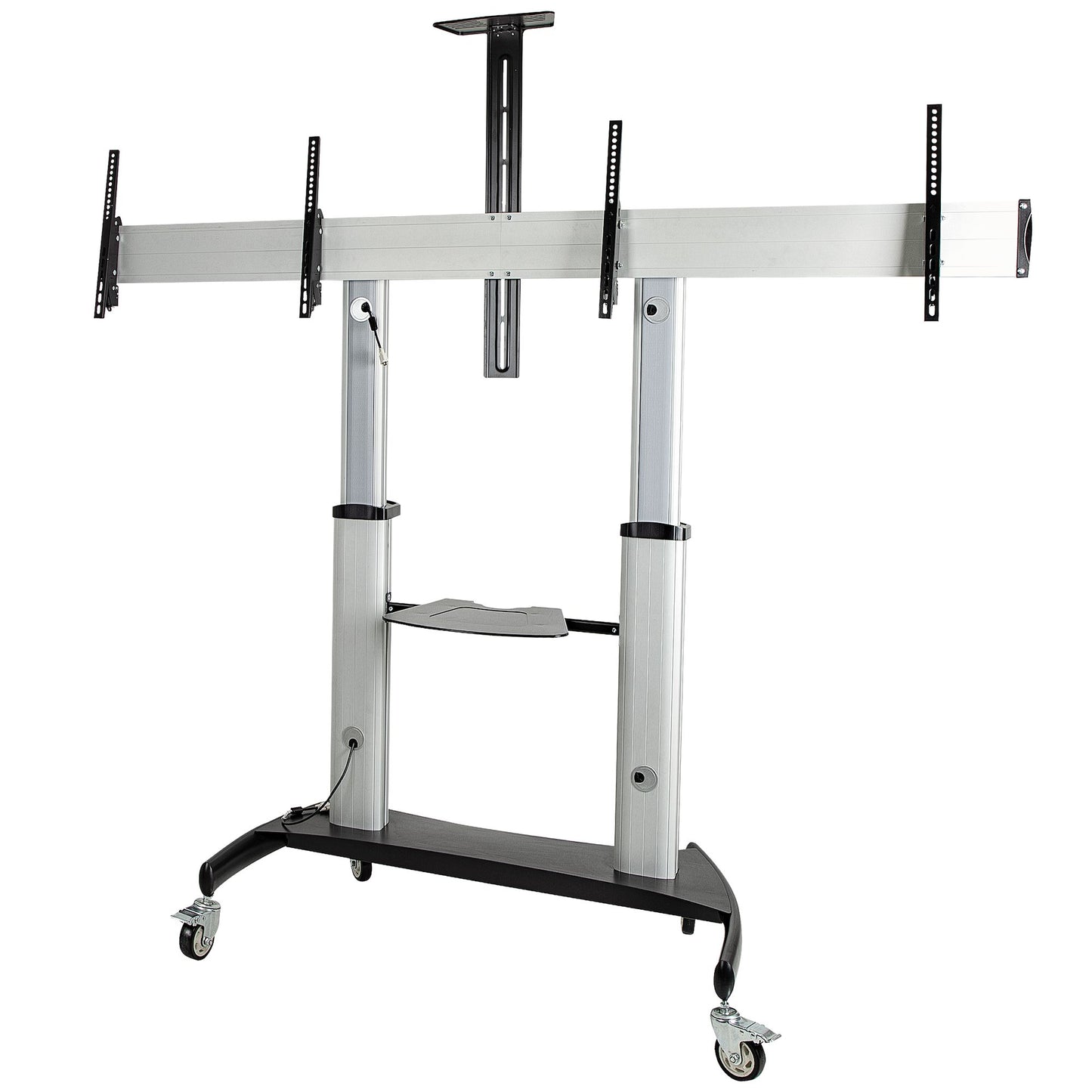 StarTech.com STNDMTVDUO soporte para TV 152.4 cm (60") Negro, Plata