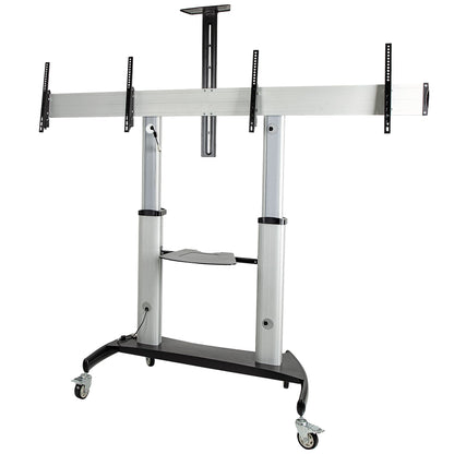 StarTech.com STNDMTVDUO soporte para TV 152.4 cm (60") Negro, Plata