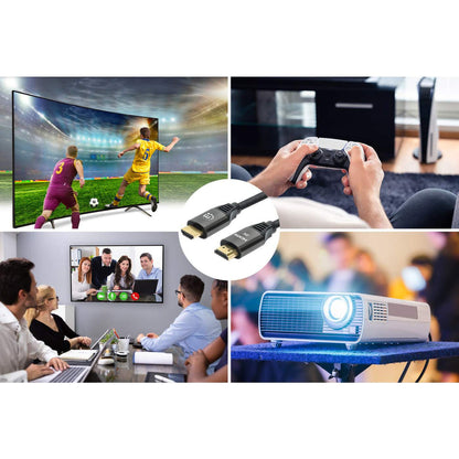 Cable Manhattan HDMI Certificado Ultra Alta Velocidad 8K a 60Hz/4K a 120Hz C/Ethernet 2m Color Negro