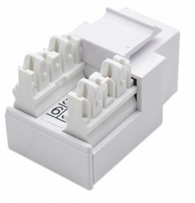 Jack Intellinet RJ11/RJ12 de Impacto Color Blanco