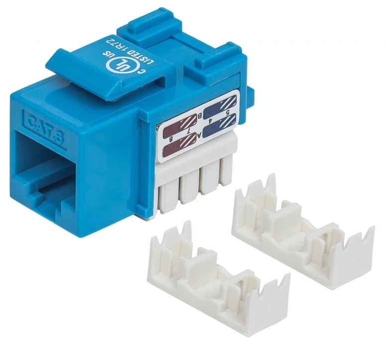 Jack Intellinet Cat 6 de Impacto(Keystone) Color Azul