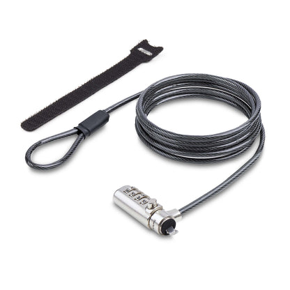 StarTech.com SNBLC4D-LAPTOP-LOCK cable antirrobo Negro, Plata 2 m