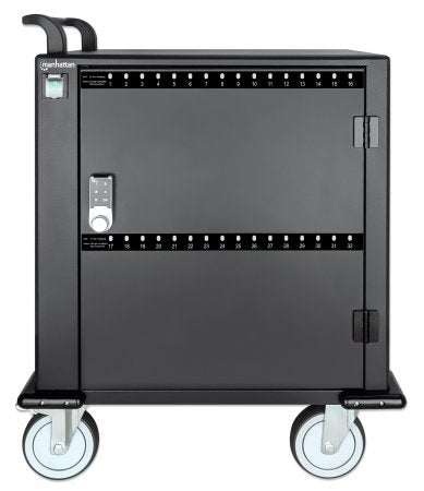 Manhattan 716000 carrito o armario de dispositivo portátil Carrito de manejo de dispositivos portátiles Negro