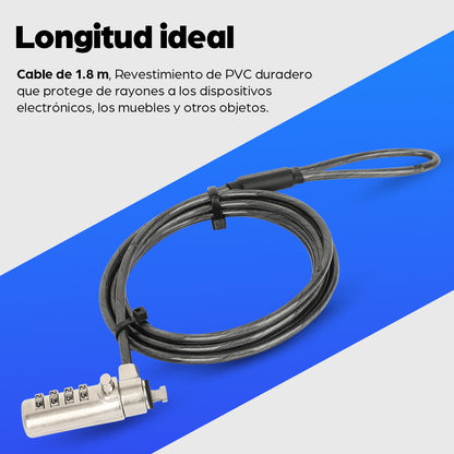 Manhattan 440493 cable antirrobo 1.8 m