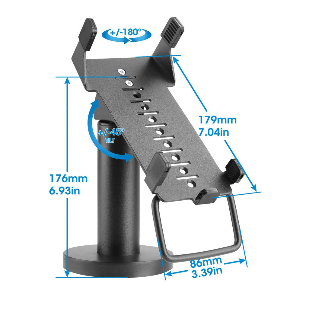 Soporte Manhattan para Terminal Punto de Venta Verifone VX520 Giratorio e Inclinable