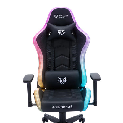 Balam Rush BR-940566 silla para videojuegos Descansabrazo para juego asiento acolchado Negro