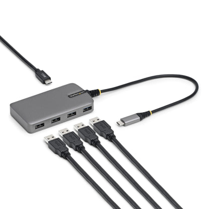 StarTech.com 5G4AC-USB-C-HUB nodo concentrador USB 3.2 Gen 1 (3.1 Gen 1) Type-C 5000 Mbit/s Gris