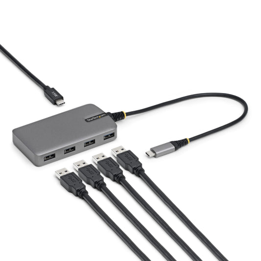 StarTech.com 5G4AC-USB-C-HUB nodo concentrador USB 3.2 Gen 1 (3.1 Gen 1) Type-C 5000 Mbit/s Gris