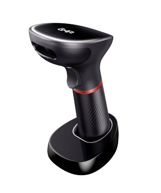 Ghia LECTOR DE CODIGOS DE BARRAS 2D INALAMBRICO // RECEPTOR USB // BLUETOOTH // BASE DE CARGA // COM Lector de código de barras manual CMOS Negro