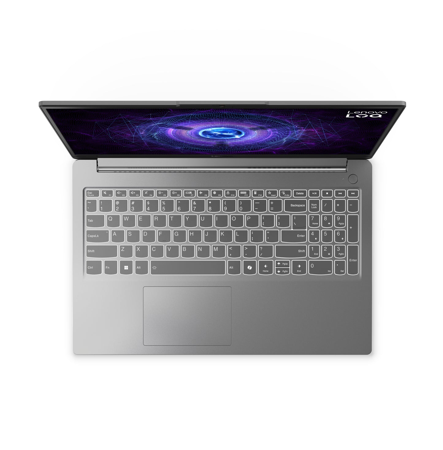 Lenovo LOQ 15IAX9E Intel® Core™ i5 i5-12450HX Computadora portátil 39.6 cm (15.6") Full HD 8 GB DDR5-SDRAM 512 GB SSD NVIDIA GeForce RTX 3050 Wi-Fi 6 (802.11ax) Windows 11 Home Español Gris